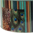 Yuva Decorative Box Set of 3- Animal Motifs and Stripes- Green Metal Tin