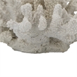 Coastal Decorative Faux Coral Sculpture- Realistic- 8 Inch White Polyresin