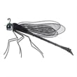 Decorative Dragonfly Garden Accent with Solar Lights- Black Iron Frame