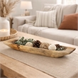 Mepo Display Serving Accent Tray- 19 Inch Natural Brown Teak Wood