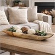 Mepo Display Serving Accent Tray- 19 Inch Natural Brown Teak Wood
