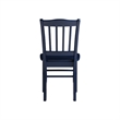 Dining Side Chair Set of 2- Shaker Style- Farmhouse Navy Blue Wood