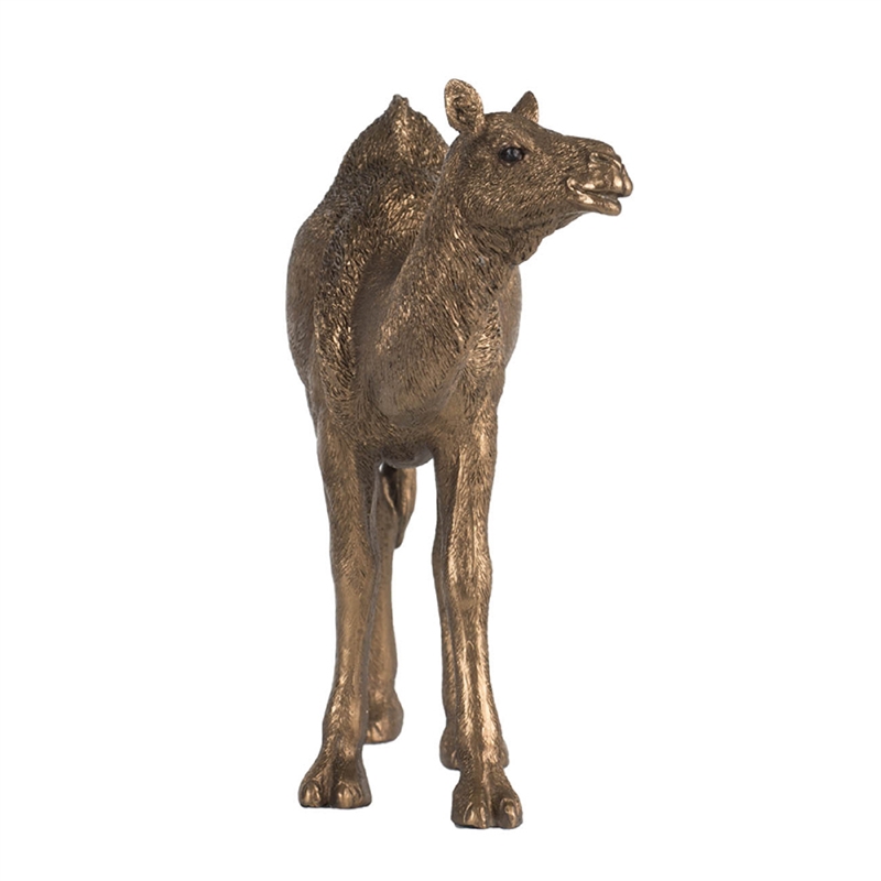 Camel Accent Decor- Realistic 9 Inch Sculpture- Polyresin Bronze