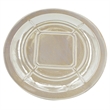 Dutch Charger Plate with Stand- Iridescent Glaze Cream Ceramic 18 Inch