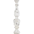 Jewa Vintage Pillar Candle Holder- 28 Inch Speckled White Magnesia