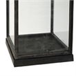 Jeny Display Box Set of 2- Square Clear Glass with Black Fir Wood Frame
