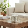 Scented Soy Wax Candle w Lid- Elegant Ribbed Glass Jar- Earl Gray