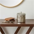 Scented Soy Wax Candle w Lid- Elegant Ribbed Glass Jar- Earl Gray