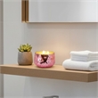 Myla Scented Soy Wax Candle- Round Glass Vessel- Luxe Rose Gold