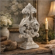 Deki Sculptural Tabletop Decor- Baroque Inspired Crested Arrow- Gray