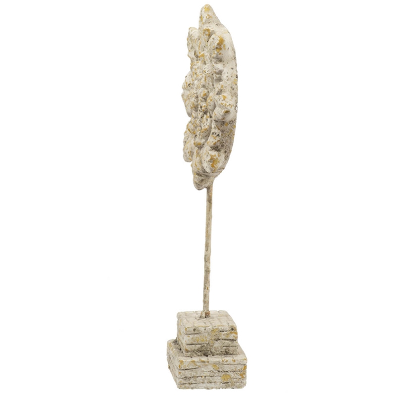 Deki Sculptural Tabletop Decor- Ice Flake Accent Star Shape- Gray