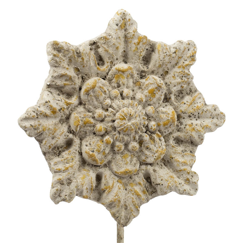 Deki Sculptural Tabletop Decor- Ice Flake Accent Star Shape- Gray