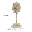 Deki Sculptural Tabletop Decor- Ice Flake Accent Star Shape- Gray