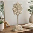 Deki Sculptural Tabletop Decor- Ice Flake Accent Star Shape- Gray