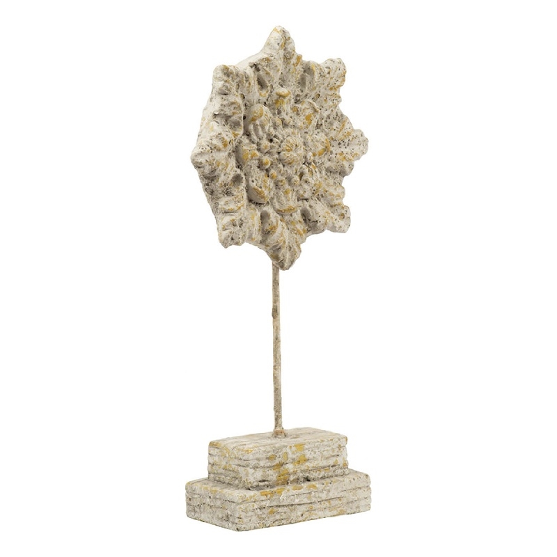Deki Sculptural Tabletop Decor- Ice Flake Accent Star Shape- Gray