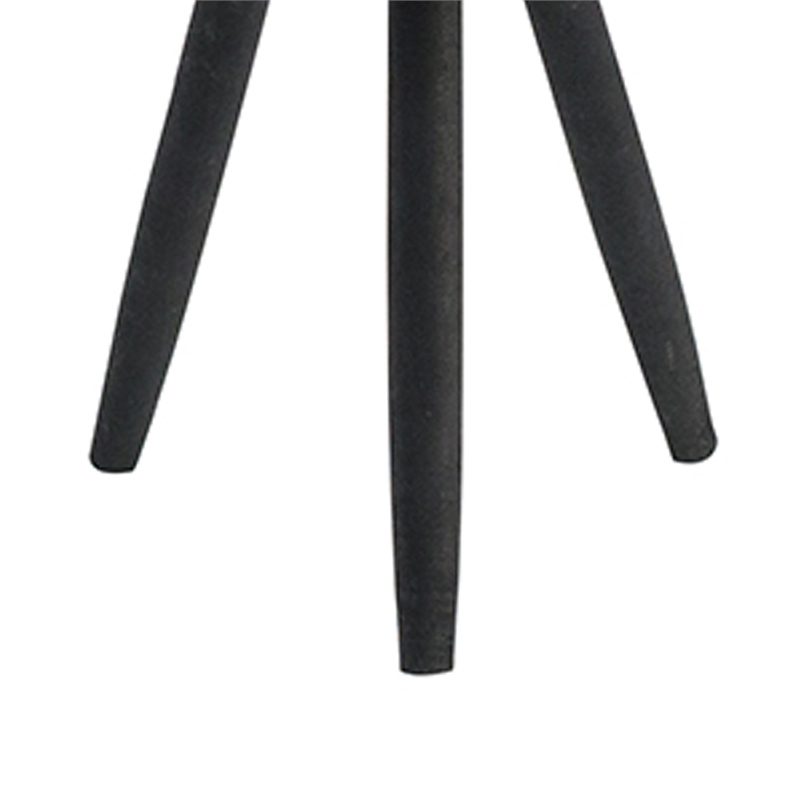 Lantern- Glass Insert with Black Bamboo Lattice Tripod Frame- 24 Inch