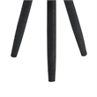 Lantern- Glass Insert with Black Bamboo Lattice Tripod Frame- 24 Inch