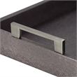 Rectangular Accent Nesting Tray Set of 3- Snake Print- Metal Handles- Black
