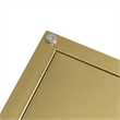 Hanging Open Plant Shelf with Chain- 20 Inch Square Gold Iron Frame