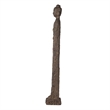 Reva Standing Buddha Sculpture- Distressed Brown Polyresin 24 Inch