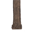 Reva Standing Buddha Sculpture- Distressed Brown Polyresin 24 Inch