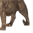 Tiger Statue Decor- Realistic 11 Inch Bronze Polyresin Sculpture