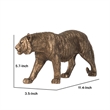 Tiger Statue Decor- Realistic 11 Inch Bronze Polyresin Sculpture