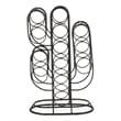 13 Bottles Countertop Wine Rack- 23 Inch- Cactus Shaped Black Metal