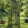 Homy Wine Rack Cabinet with Lock- Holds 35 Bottles- Black Wrought Iron