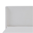 Cery King Size Bed with High Wingback Headboard- White Velvet Upholstery