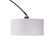 Arch Floor Lamp with Adjustable Arm- White Shade- Marble Base- 81 Inch