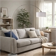 Arch Floor Lamp with Adjustable Arm- White Shade- Marble Base- 81 Inch