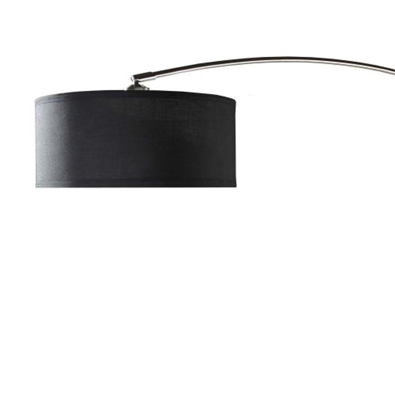 Arch Floor Lamp- Adjustable Arm and Black Genuine Marble Base- 81 Inch