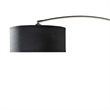 Arch Floor Lamp- Adjustable Arm and Black Genuine Marble Base- 81 Inch