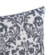 Ary Throw Pillow- Black and White Baroque Skull Design- 20 Inch Square