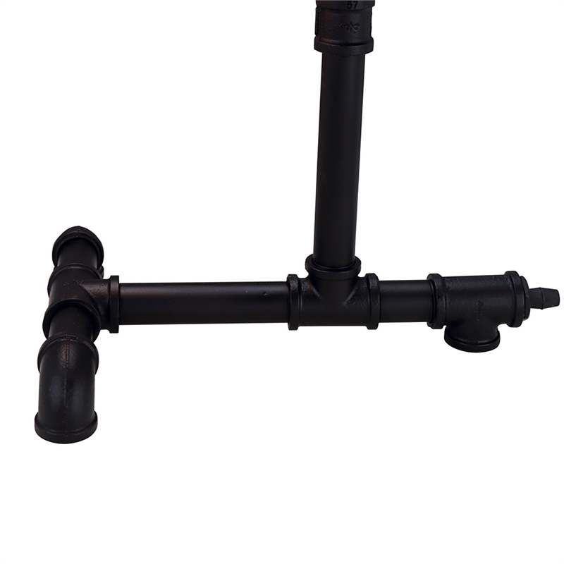 Desk Lamp- Industrial Pipe Style w Steampunk Design- Matte Black Metal