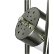 Floor Lamp with 3 Frosted White Shades- 65 Inch Chrome Dual Pole Body