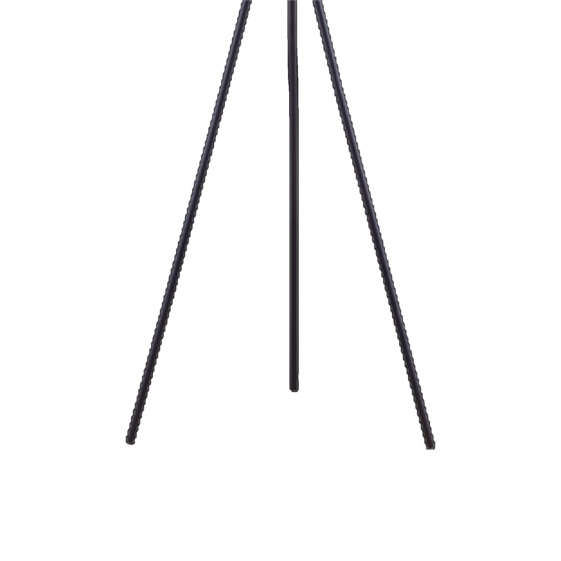 Floor Lamp with Beige Drum Shade- 65 Inch Bronze Metal Tripod Base