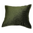 Dey Throw Pillow Cover- Deep Forest Green Velvet Luxe Shine- 20 Inch Square