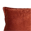 Dey Throw Pillow Cover- Rose Copper Brown Velvet Luxe Shine- 20 Inch Square