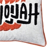 Halloween Pumpkin Witch Embroidered Throw Pillow Cover- Gray 20 Inch Square