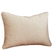 Hez Lumbar Throw Pillow- Plush Ivory Textured Fabric- 16x24 Rectangular