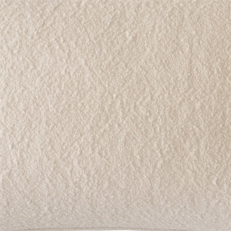 Hez Lumbar Throw Pillow- Plush Ivory Textured Fabric- 16x24 Rectangular