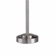 Lesy Accent Table Lamp- 28 Inch- Smoke Gray Crystal Shade- Metal Base