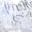Lumbar Pillow- Merry and Bright Script- Embroidered White Velvet- 14x20