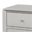 Queen Bedroom Set-Champagne Gray-Silver Wood-3 Piece Set w 2 Nightstand