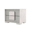 Queen Bedroom Set- White Wash- Stone Gray- 3 Piece Set with 2 Nightstands