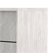 Queen Bedroom Set- White Wash- Stone Gray- 3 Piece Set with 2 Nightstands