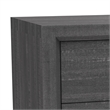 Queen Bedroom Set- Gray- Black Wood- 2 Piece Set with Nightstand