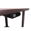 Accent Table Lamp with Shelves and USB Ports- 58 Inch- White Drum Shade